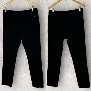 FDJ‎ Black Jeggings Skinny Jeans Elastic Waist Womens Size 32 Stretch Denim Jean